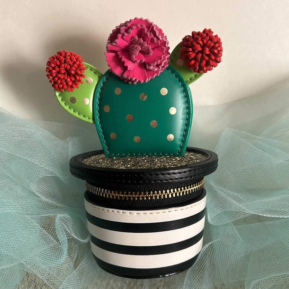 New Kate Spade 3D Cactus Coin Purse NWOT